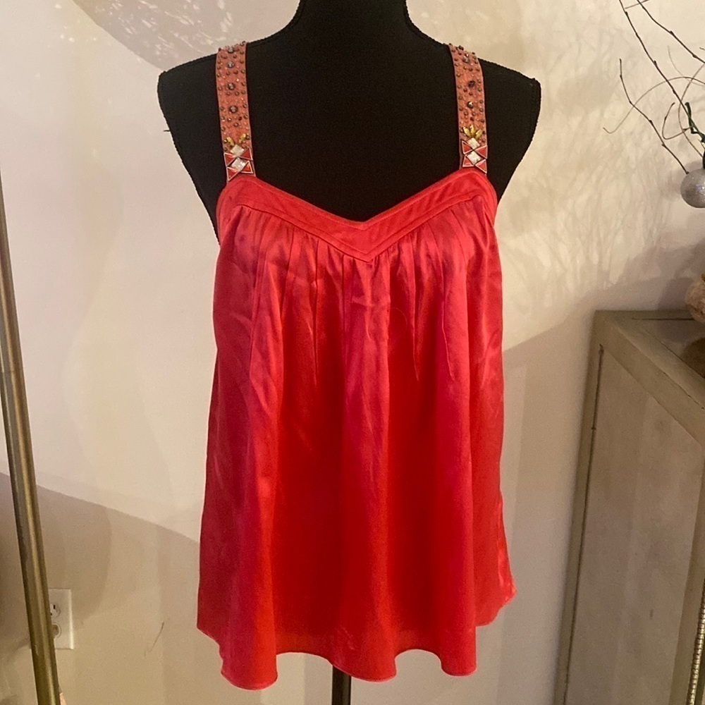 Rebecca Taylor silk beaded blouse size 8
